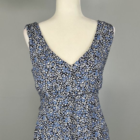Francescas Collection Cameron Womens Blue Floral Romper Jumpsuit size Medium - Picture 4 of 15